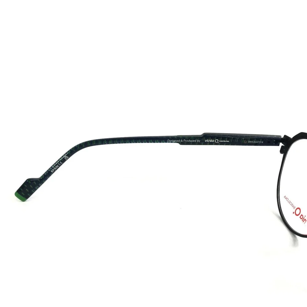 Etnia Barcelona Eyeglasses Frame MIKEL PTBL Petrol Blue Round Full Rim 50-19-145